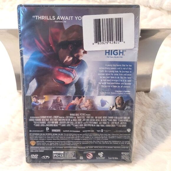 Man of Steel DVD Superman DC Comics Henry Cavill Russell Crowe New Sealed - Picture 2 of 7